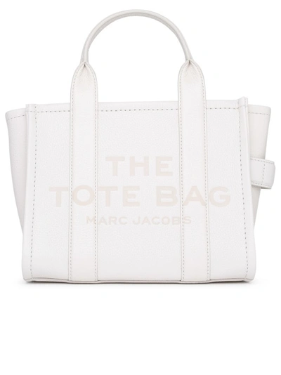 Shop Marc Jacobs (the) Ivory Leather Mini Tote Bag In White
