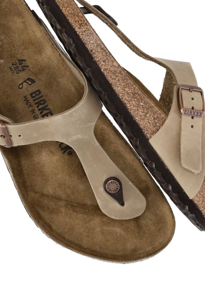 Shop Birkenstock Gizeh Sandal In Brown