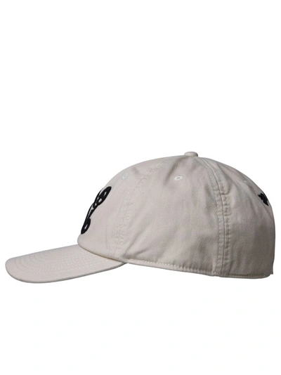 Shop Palm Angels Beige Cotton Hat In Neutrals