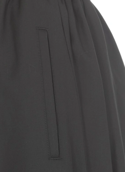 Shop Yohji Yamamoto Black Wool Skirt For Woman