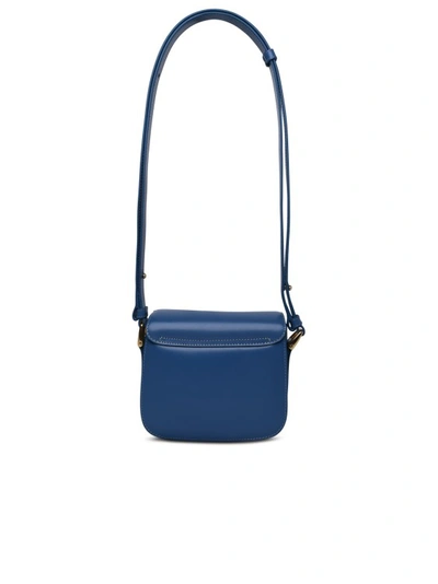 Shop Apc Light Blue Leather Bag