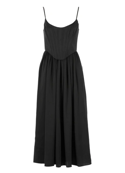 Shop Zimmermann Silk Dress In Black