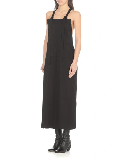 Shop Y's Cotton Dress In Black