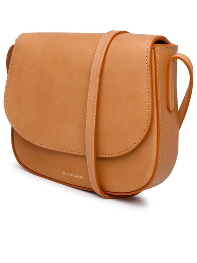 Shop Mansur Gavriel Classic Mini Shoulder Bag In Brown