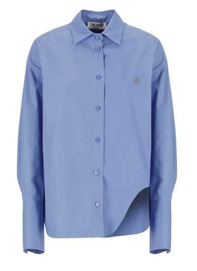 Shop Attico Blue Eliza Shirt