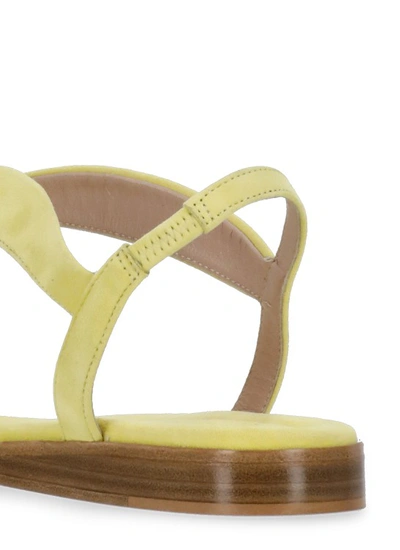 Shop Fabiana Filippi Green Suede Leather Sandals