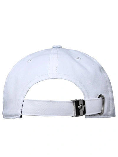 Shop Versace White Cotton Cap