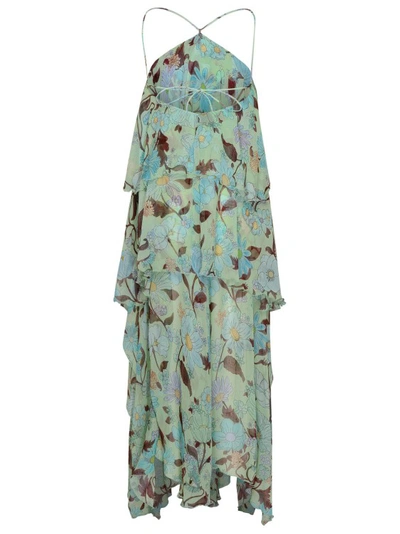 Shop Stella Mccartney Multicolor Silk Dress