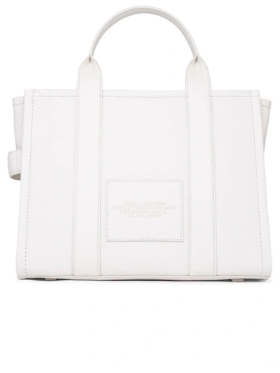 Shop Marc Jacobs (the) Cream Leather Midi Tote Bag In Neutrals