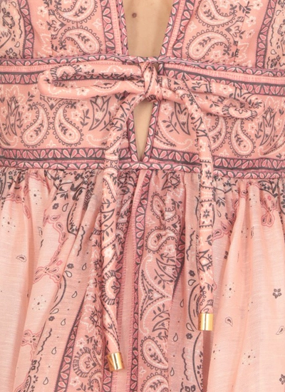 Shop Zimmermann Matchmaker Structured Dress In Pink