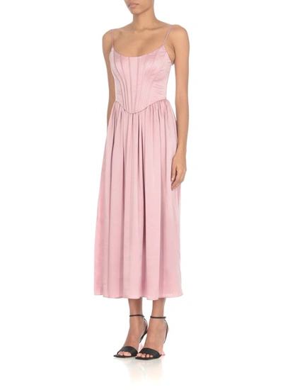Shop Zimmermann Silk Dress In Pink
