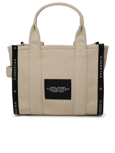 Marc Jacobs (the) Mini Traveler Tote Aus Beigefarbener Baumwolle In Neutrals