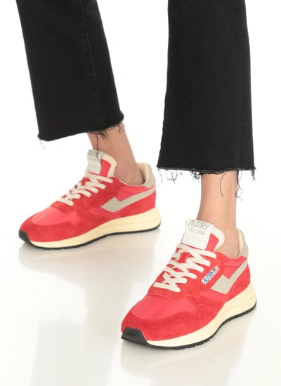 Shop Autry Whirlwind Low Sneakers In Red