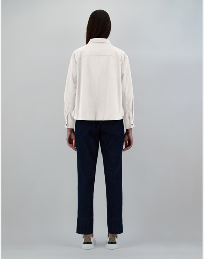 Herno Suede Effect Jacket In Ice