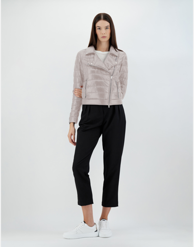 Herno Bomber Jacket In Nylon Ultralight In Grey Pearl