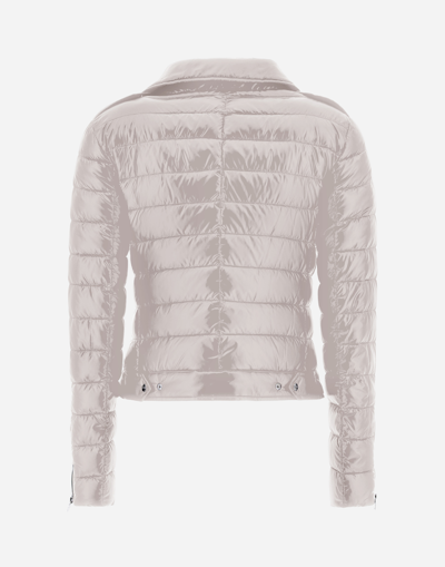 Herno Bomber Jacket In Nylon Ultralight In Grey Pearl