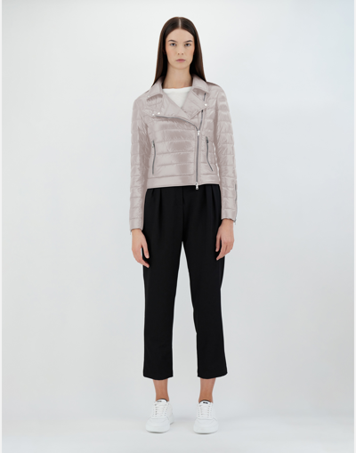Herno Bomber Jacket In Nylon Ultralight In Grey Pearl