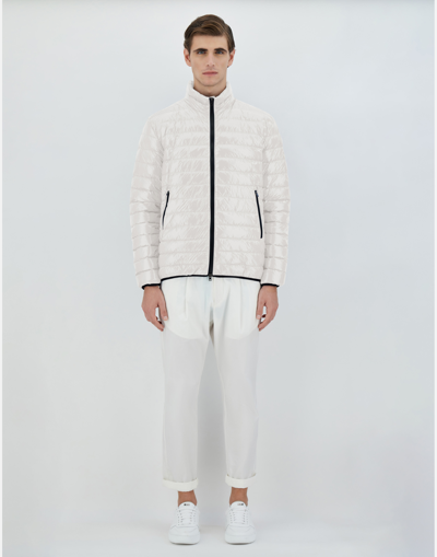 Herno Bomber Jacket In Gloss In White
