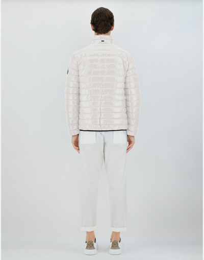 Herno Bomber Jacket In Gloss In White