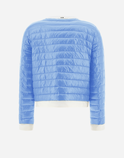 Herno Nylon Ultralight And Ecoage Jacket In Light Blue