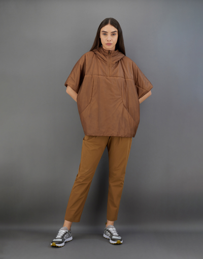 Herno Laminar Anorak In Translucent Ripstop In Tobacco