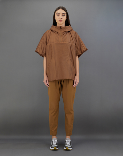 Herno Laminar Anorak In Translucent Ripstop In Tobacco
