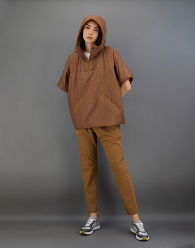 Herno Laminar Anorak In Translucent Ripstop In Tobacco