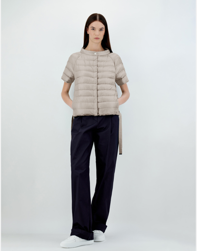 Herno Nylon Ultralight Cape Jacket In Chantilly