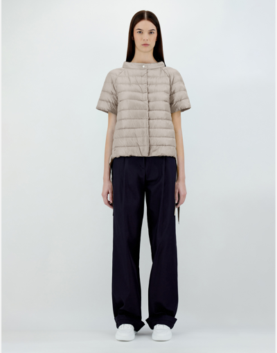Herno Nylon Ultralight Cape Jacket In Chantilly