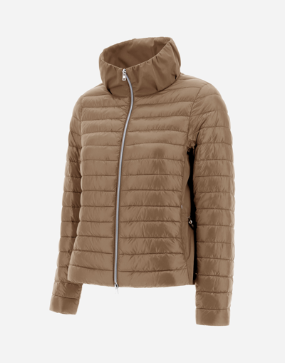 Herno Nylon Ultralight ＆ Techno Taffetà ボンバージャケット In Camel