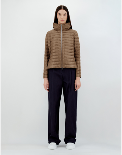 Herno Nylon Ultralight ＆ Techno Taffetà ボンバージャケット In Camel