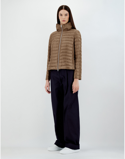 Herno Nylon Ultralight ＆ Techno Taffetà ボンバージャケット In Camel