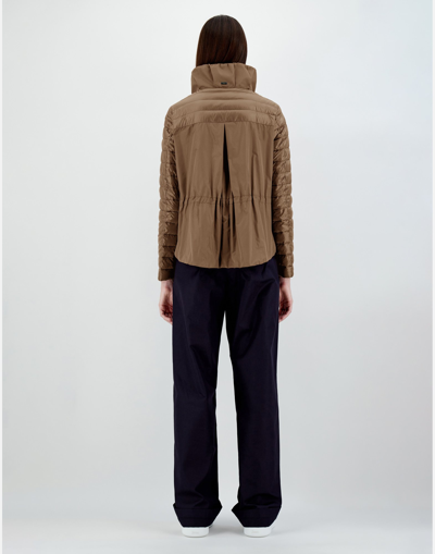 Shop Herno Nylon Ultralight ＆ Techno Taffetà ボンバージャケット In Camel