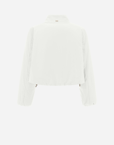 Herno Ecoage Bomber Jacket In White