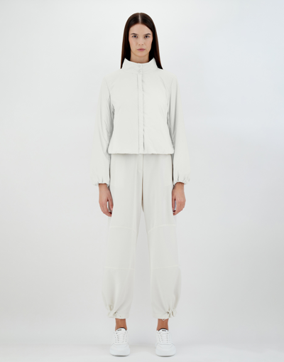Herno Ecoage Bomber Jacket In White