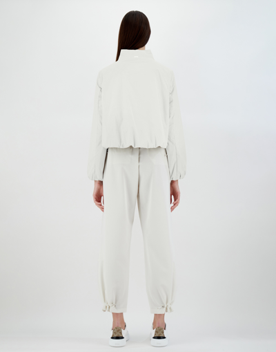 Herno Ecoage Bomber Jacket In White