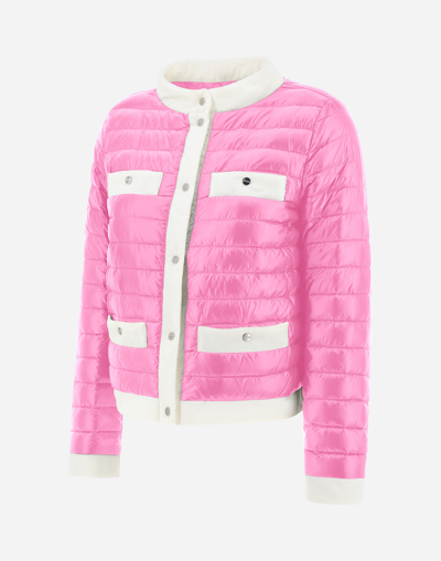 Herno Nylon Ultralight And Ecoage Jacket In Pink