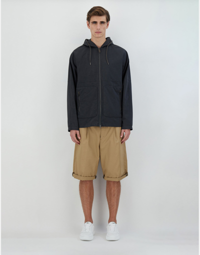 Herno Techno Lux Bomber Jacket In Grey