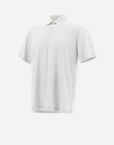 Herno クレープジャージー ポロシャツ In White