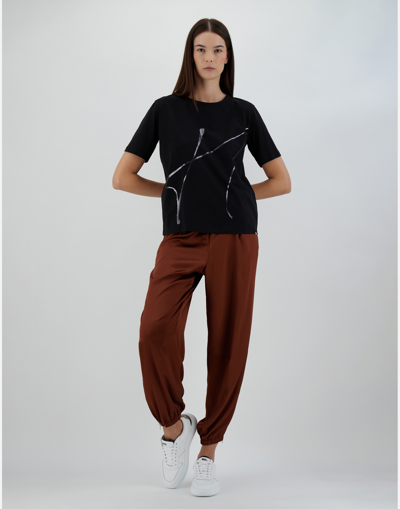 Herno Interlock Jersey T-shirt In Black