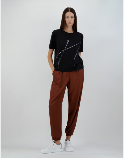 Herno Interlock Jersey T-shirt In Black