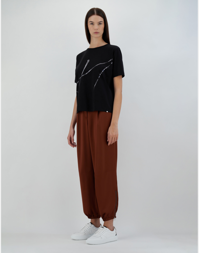 Herno Interlock Jersey T-shirt In Black