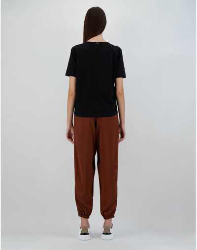 Herno Interlock Jersey T-shirt In Black