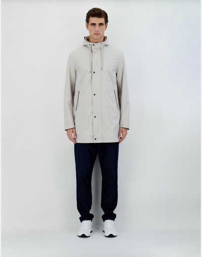 Shop Herno New Rain Parka In Anthracite/camel