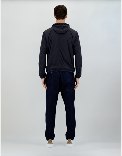 Herno Ultralight Matt Bomber Jacket In Blue
