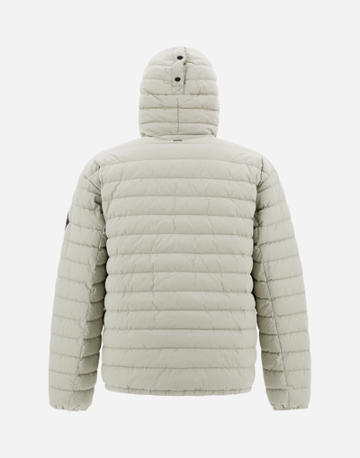 Herno Bomber Jacket In Ultralight Crease In Natural