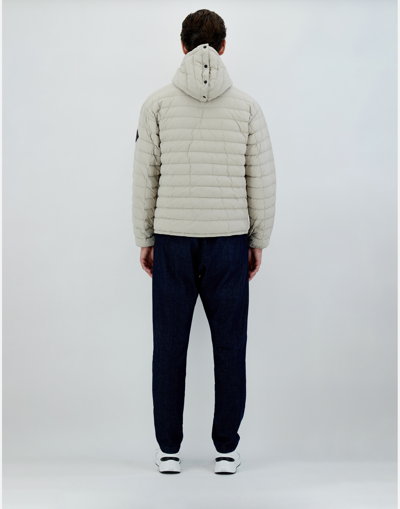 Herno Bomber Jacket In Ultralight Crease In Natural