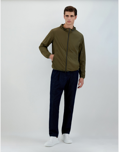 Shop Herno Ultralight Matt ボンバージャケット In Light Military