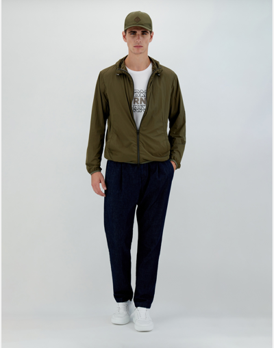 Herno Ultralight Matt Bomber Jacket In Light Military