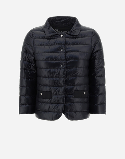 Herno Jacket In Nylon Ultralight In Black